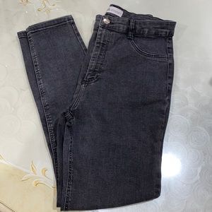 Zara Super Elastic High Waisted Jegging Dark Grey
